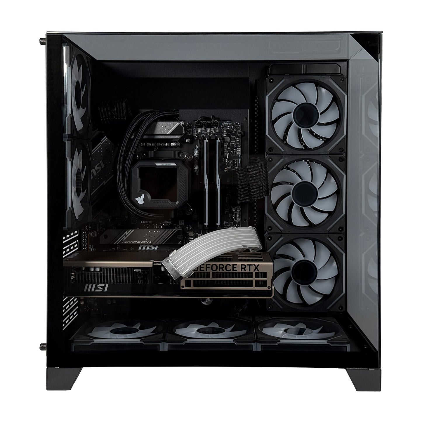 【展示品使用】1台限定 Rabbit0 Studio PREMIUMモデル AMD Ryzen 7 9700X / RTX 5070 Ti 16G ゲーミングPC ブラックモデル