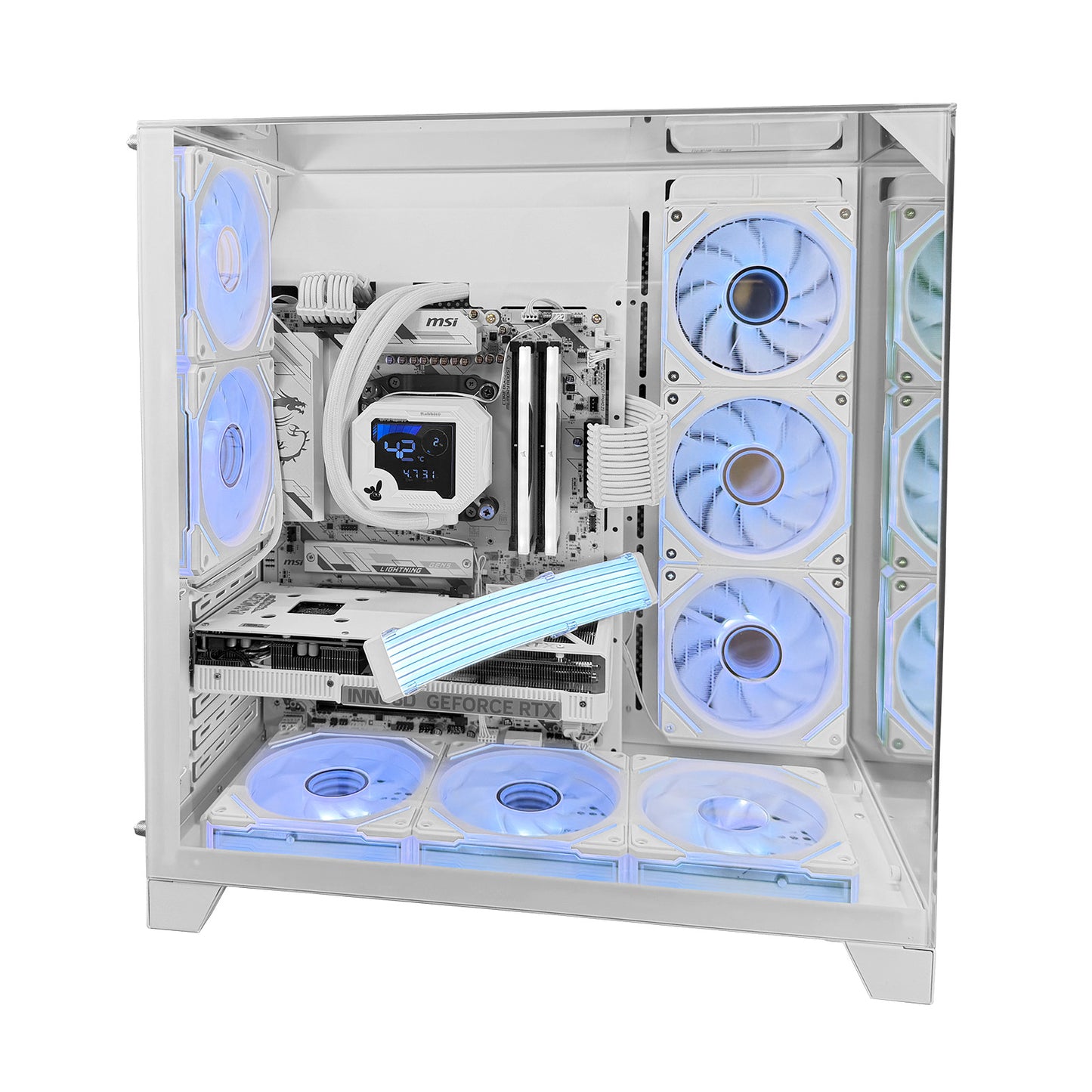 Rabbit0 Studio AMD Ryzen 7 7800X3D / RTX 5060Ti ゲーミングPC All ホワイトモデル 第２弾