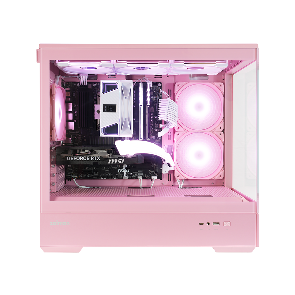 【台数限定】Rabbit0 Studio AMD Ryzen 7 5700X / RTX5060 8GB ゲーミングPC zalman P30 V2 ピンク